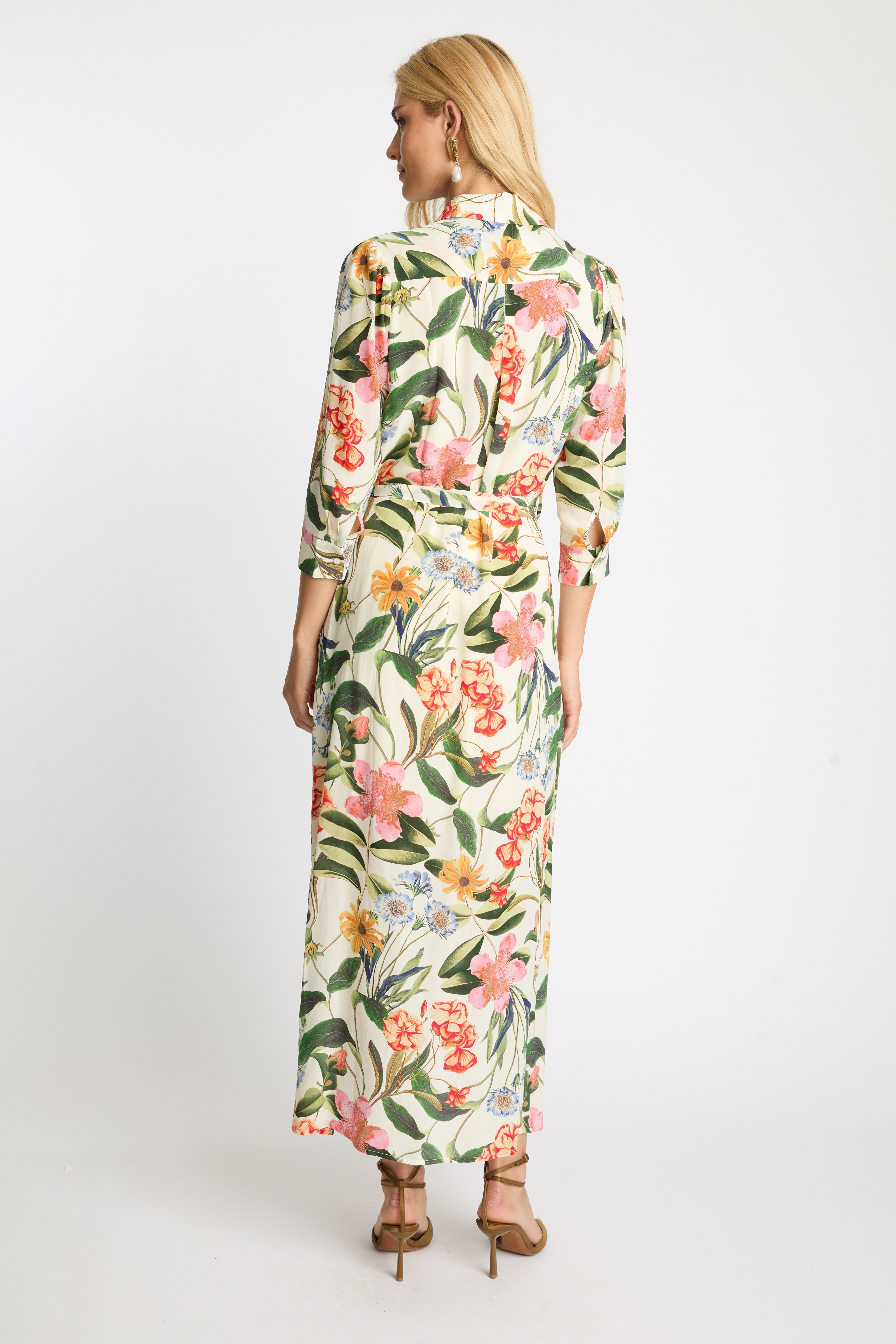 Azura Dress in Buttercream Floral