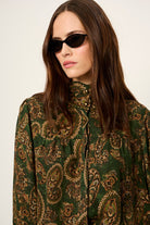 UMA HIGH NECK SILK SHIRT