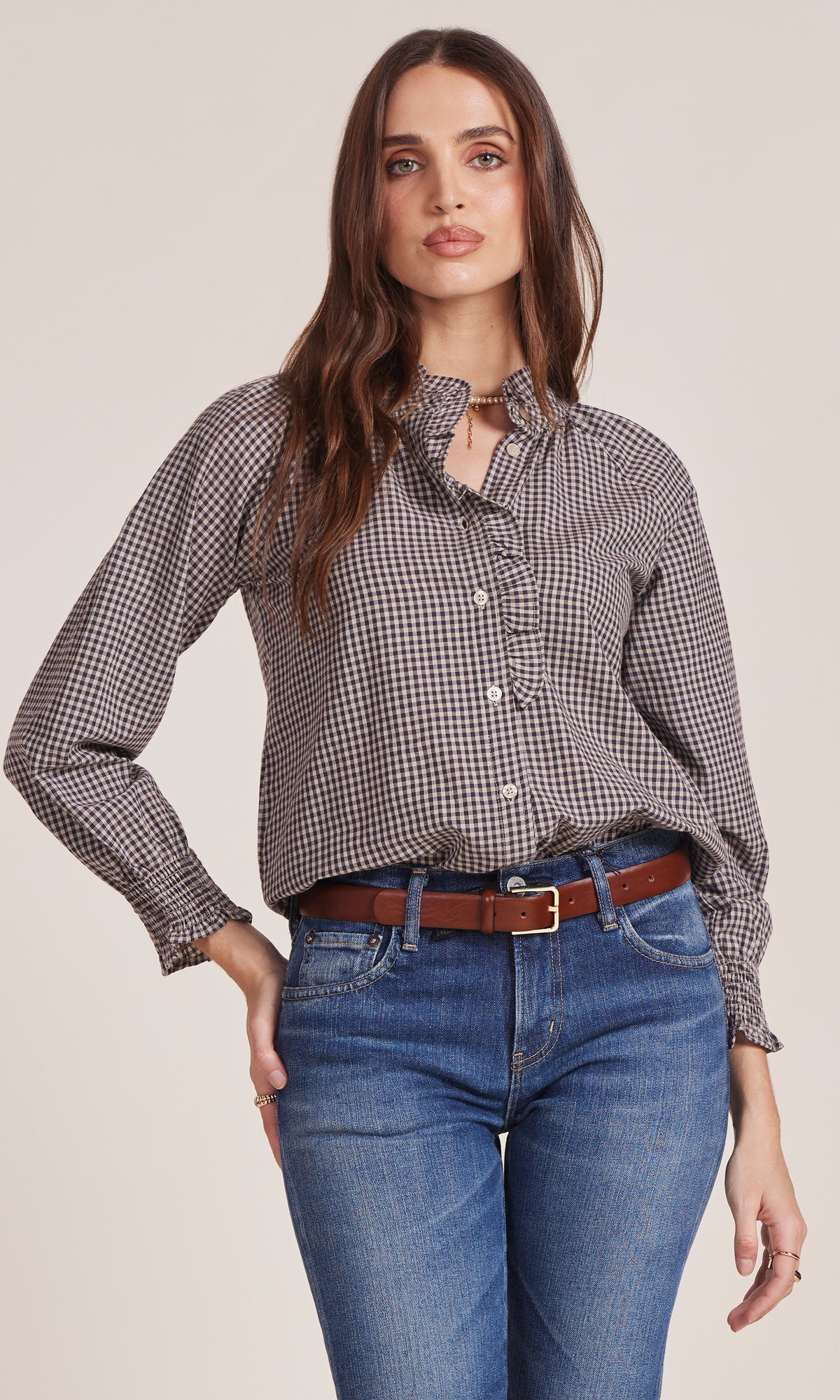 ROSIE RUFFLE BTTN UP
