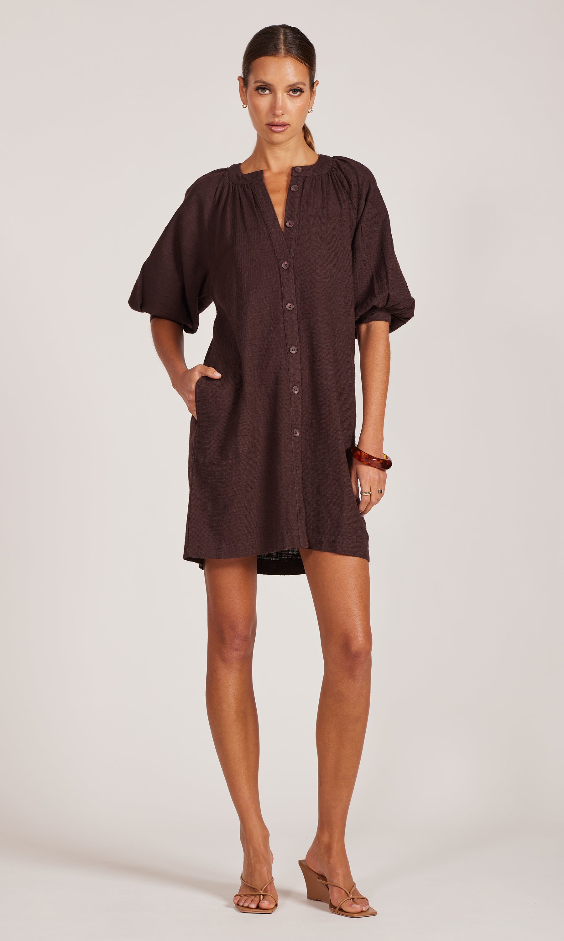 BTTN FRONT DAY DRESS