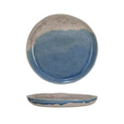 Stoneware Plate, Reactive Crackle Glaze (Each One Will Vary)