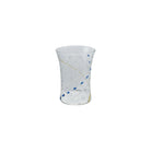 14 oz. Embossed Drinking Glass with Design, Green & Blue