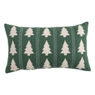 Lumbar Pillow with Trees Pattern, Embroidery & Stitching